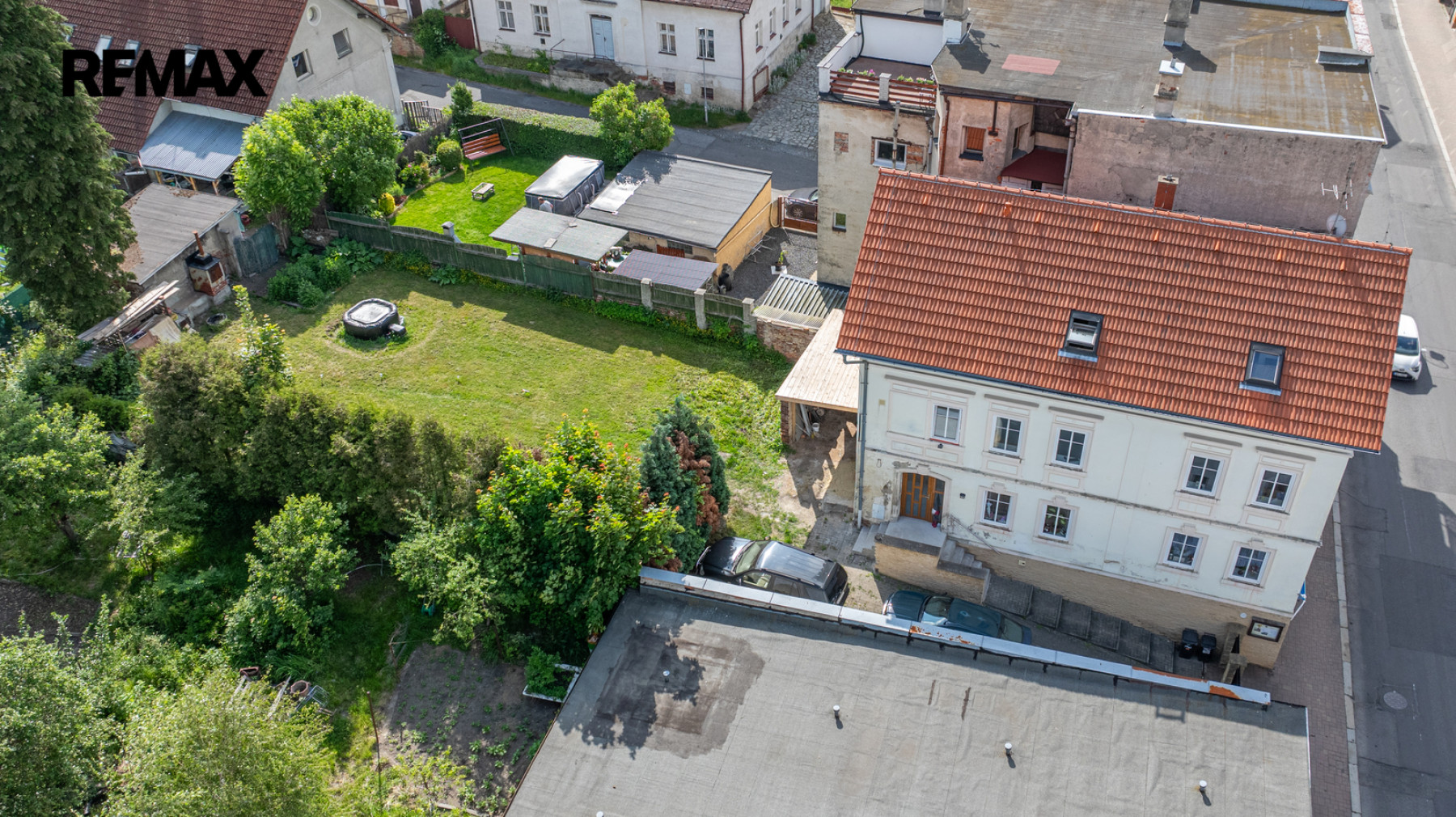 Prodej domu se zahradou a komerčním prostorem, centrum Varnsdorfu
