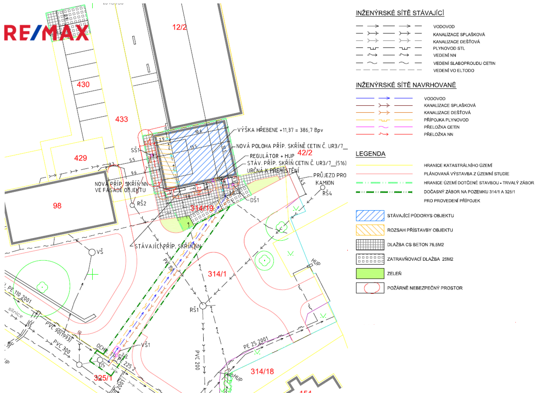 Prodej stavebního pozemku 282 m2 v Dobříči