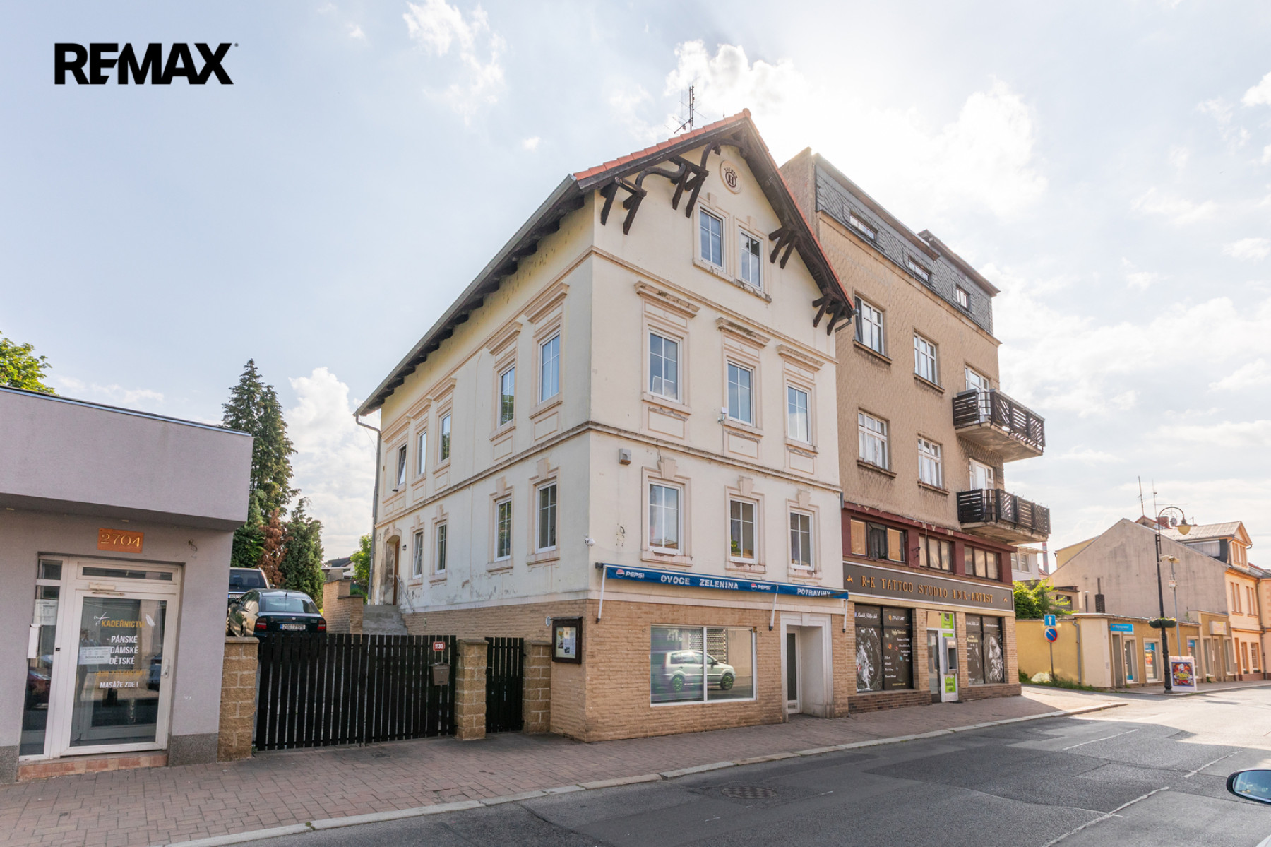 Prodej domu se zahradou a komerčním prostorem, centrum Varnsdorfu
