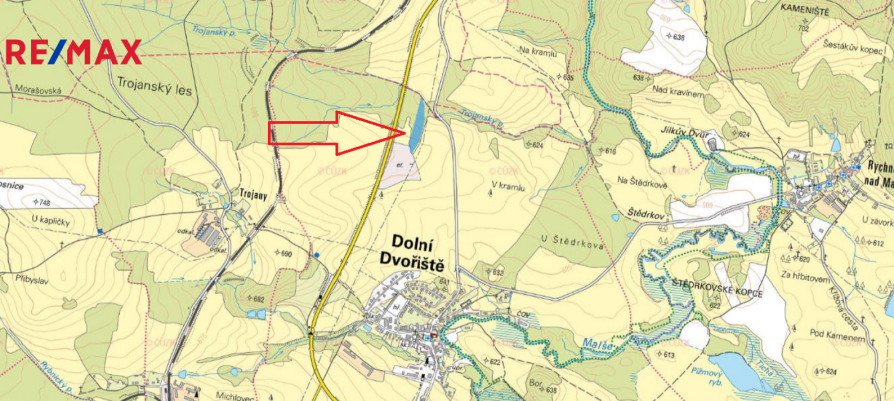 Prodej pozemku 15 364 m2, Dolní Dvořiště