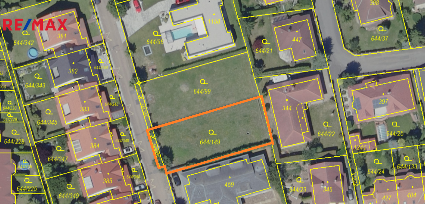 Prodej stavebního pozemku 629 m2, Vestec u Prahy