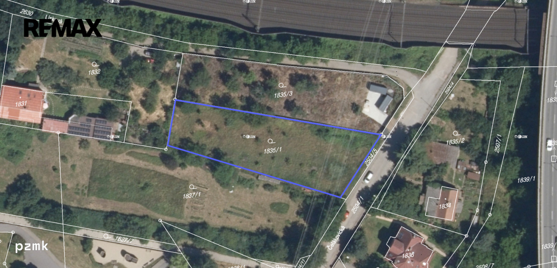 Prodej pozemku 1500 m2, Praha 9 - Hloubětín