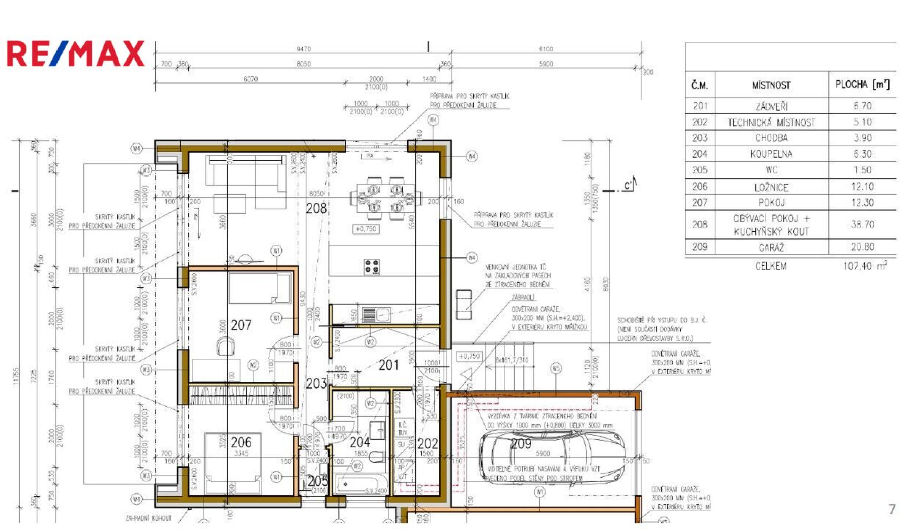 Prodej rodinného domu 86,6 m2 + garáž 20,8 m2, pozemek 718 m2, Nouzov