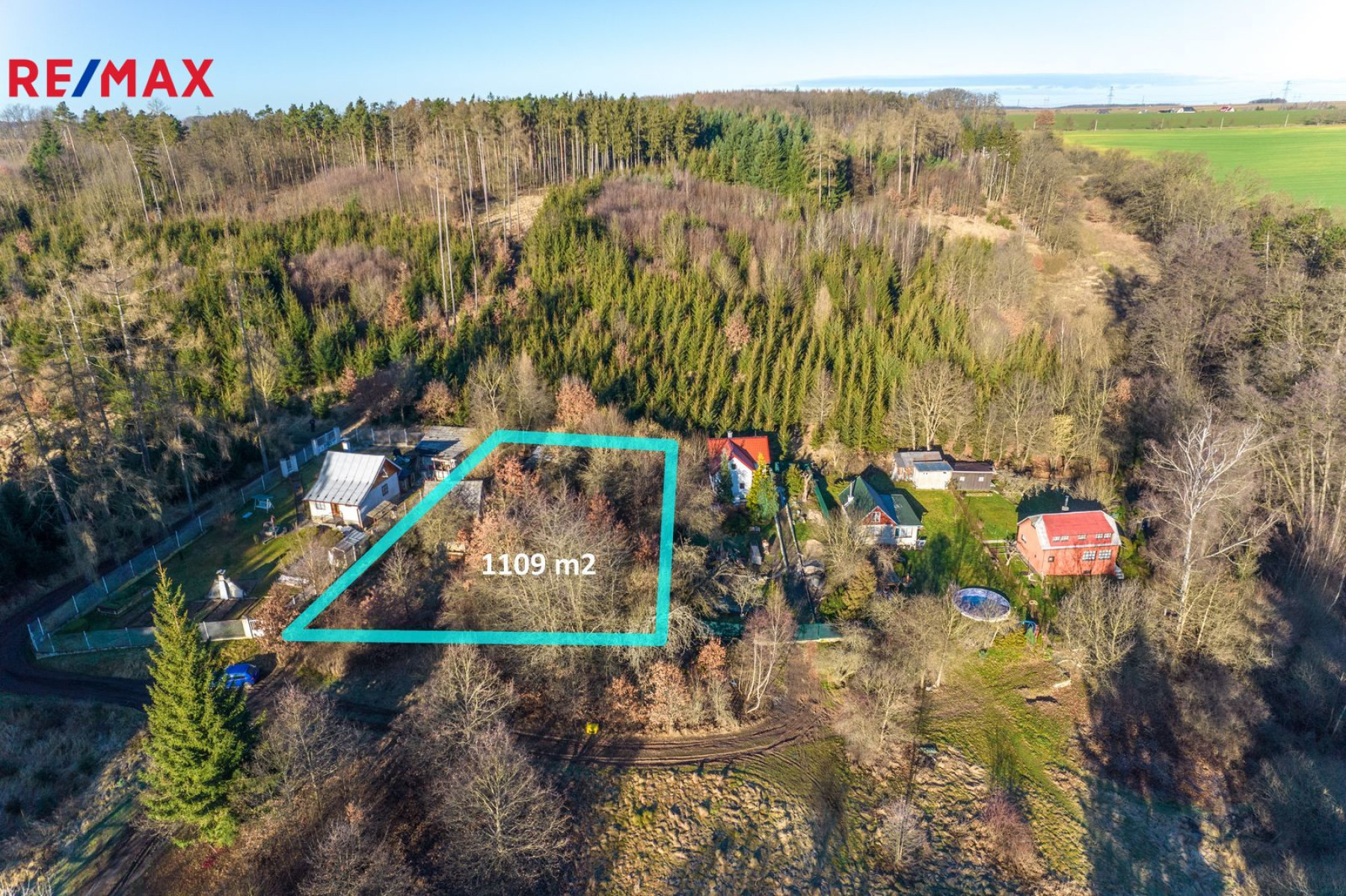 Prodej stavebního pozemku 1109 m², Libeř