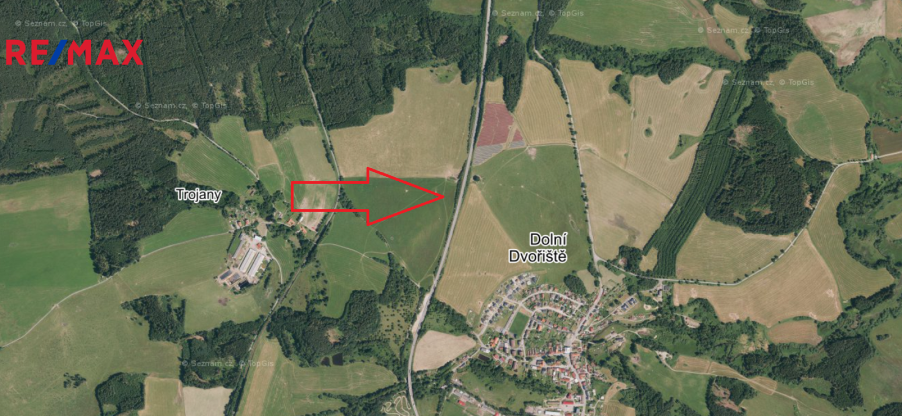 Atraktivní pozemky o výměře 12464 m2, Dolní Dvořiště