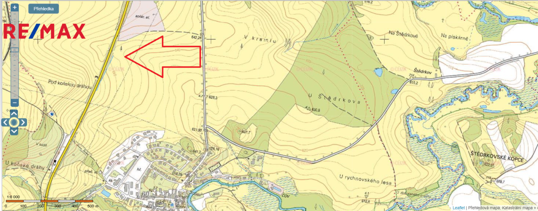 Tři pozemky o celkové výměře 36 004 m2, Dolní Dvořiště