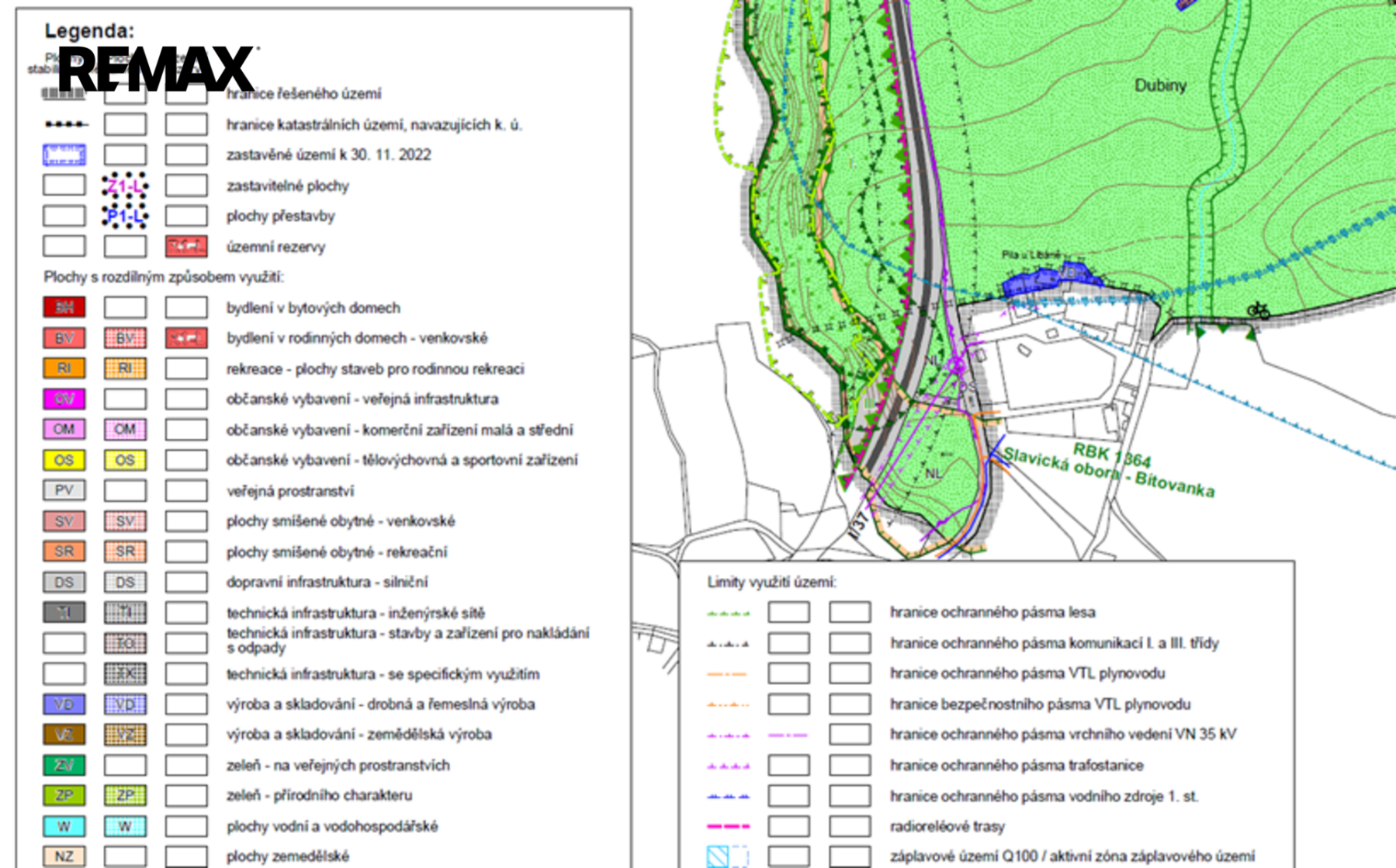 Pozemek 12 804 m² pro komerční výstavbu u obce Lukavice u hlavní silnice I. třídy
