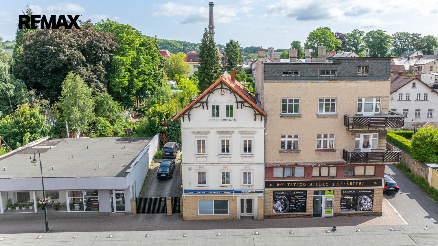 Prodej činžovního domu se zahradou a komerčním prostorem, centrum Varnsdorfu