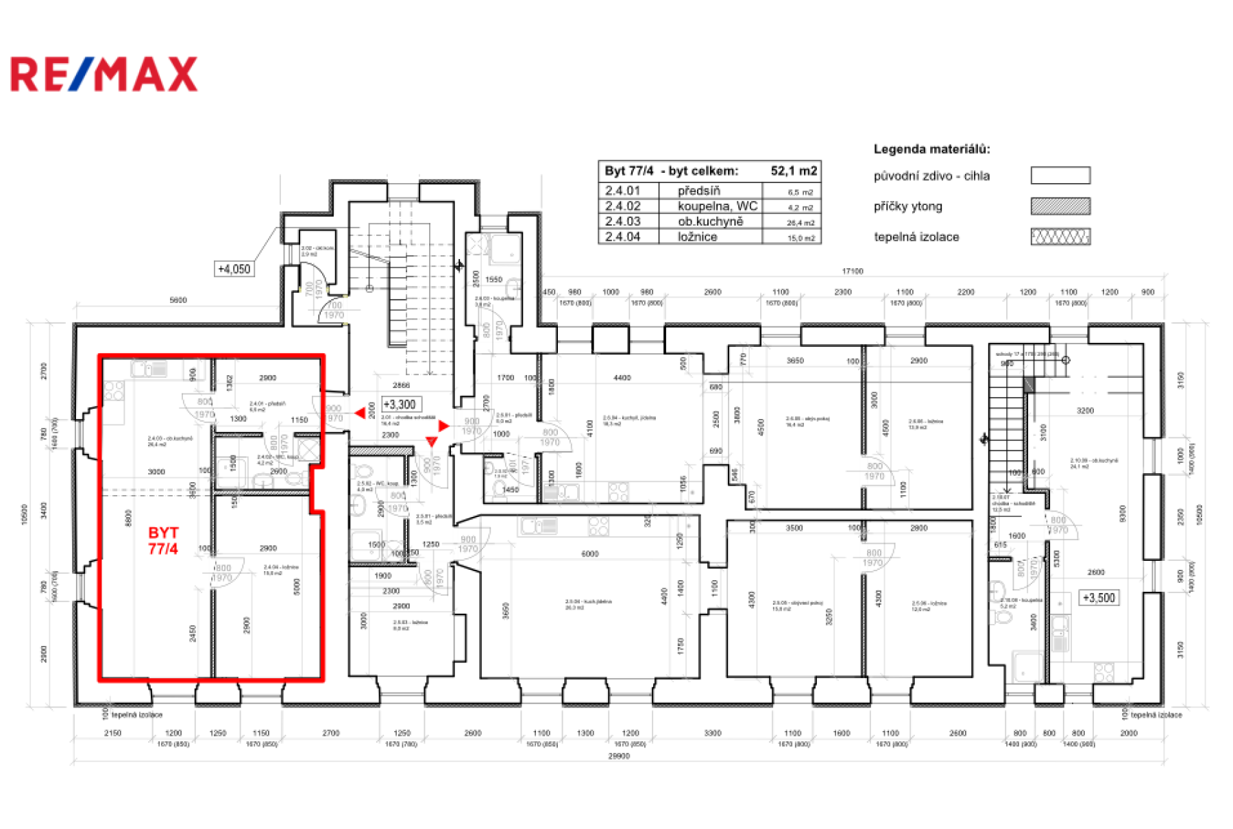 Prodej bytu 2+kk 52,1 m²