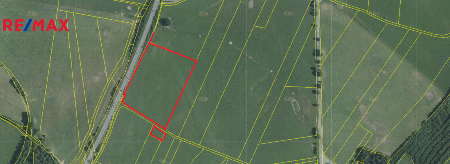 Tři pozemky o celkové výměře 36 004 m2, Dolní Dvořiště