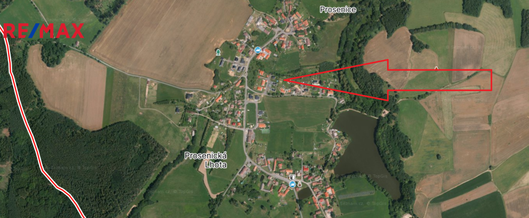 Prodej stavební pozemku v Prosenické lhotě