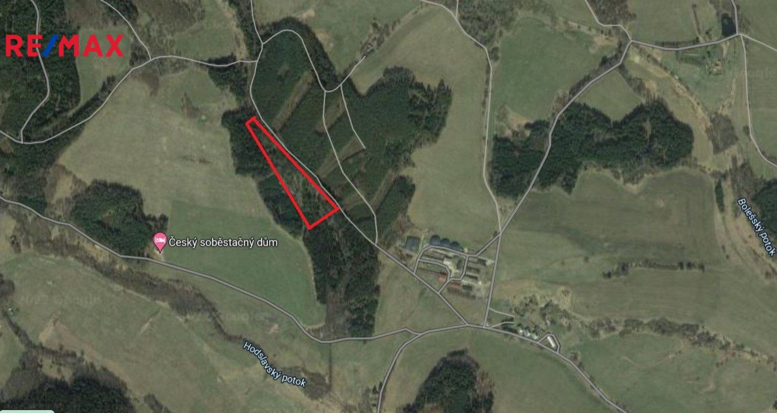 Prodej lesního pozemku 27.323 m2, Vyšší Brod